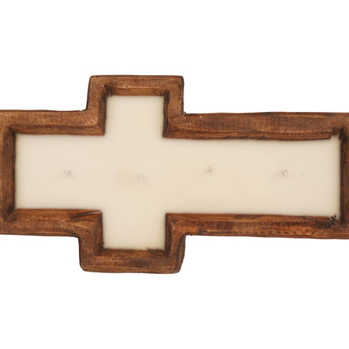 My Amigos Imports - Wholesale Candle Holder - Cross Dough Bowl-Candle Ready-6x12-Small-3 Color Choices