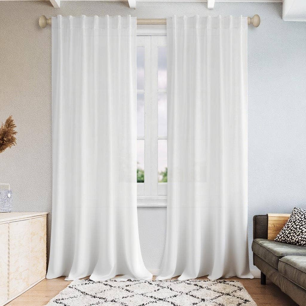 Awesome Home – Engroshandel Gardin – Gardiner i linnedblanding med let filtrering (2 paneler)10