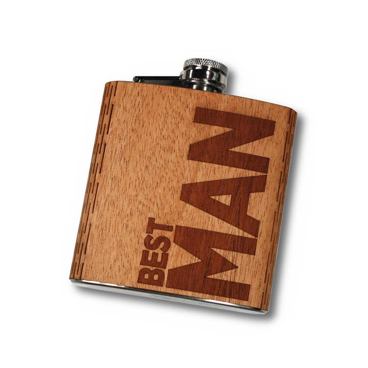 WUDN Handcrafted - Wholesale Flask - Wedding Party Hip Flasks 6 oz.