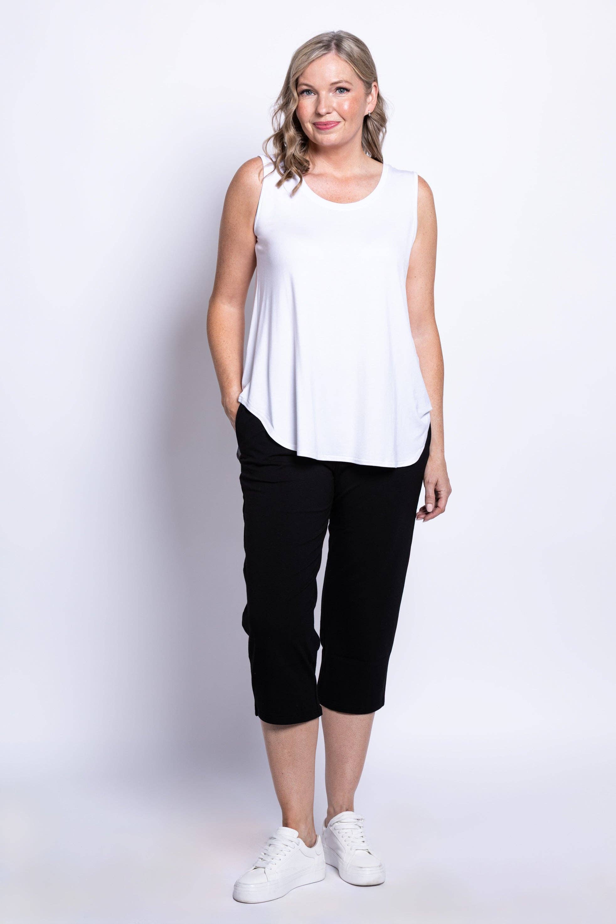 Blue Sky Clothing Co LLC - Wholesale Pants - Women's - Susan Capri, Black, Bamboo