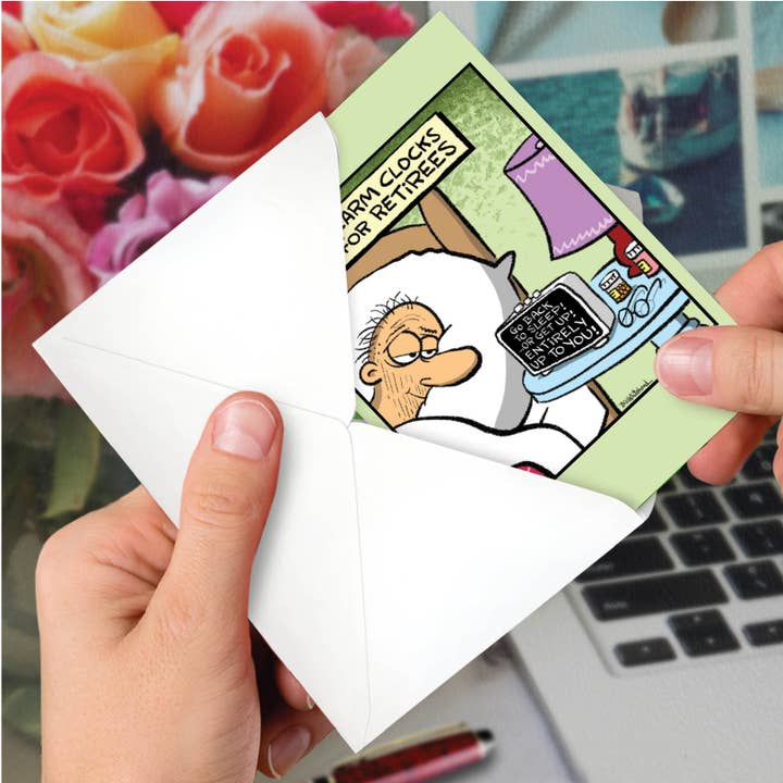 NobleWorks - Venta al por mayor Tarjetas de jubilación - Tarjeta de jubilación - Despertador para jubilados3