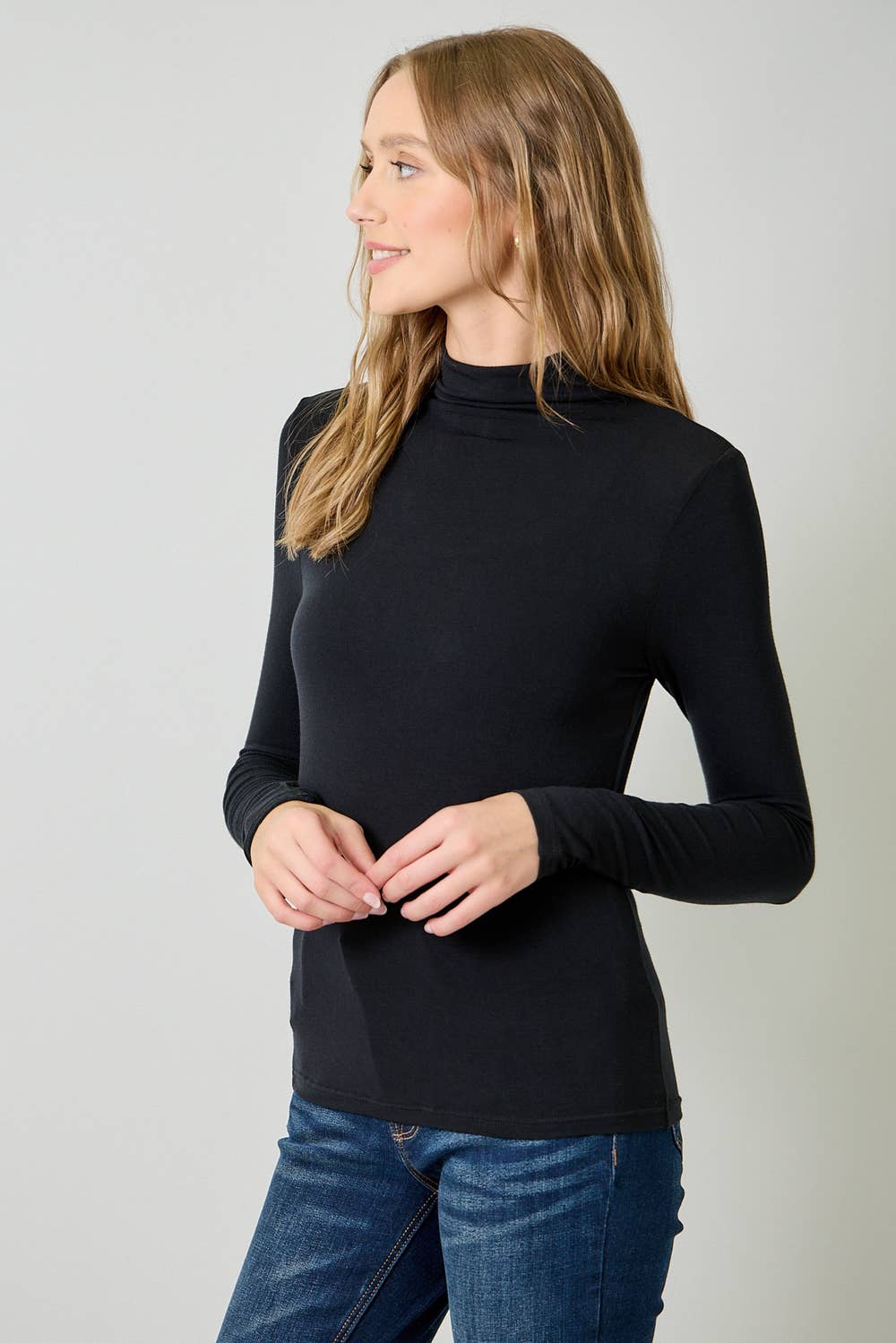 Mystree – wholesale Stickad topp - Dam – 61274 Nödvändig Mock Neck Topp25