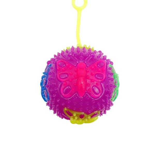 AS SHOWN Spiky Translucent Led Lit-up Ball for wholesale on Faire
