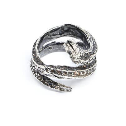 Medea Double Snake Ring for wholesale by Eilisain Jewelry