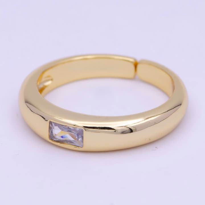 Eenvoudige Goudgevulde Ring Minimalistische Trouwring U-265 voor wholesale door Aim Eternal