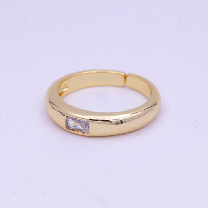 Simple Gold Filled Ring Minimalist Wedding Ring U-265 for wholesale by Aim Eternal