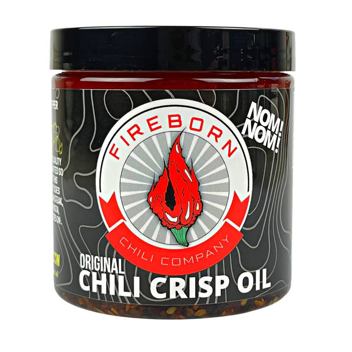 Original Garlic Chili Crisp Oil for wholesale by Fireborn Chili Company LLC