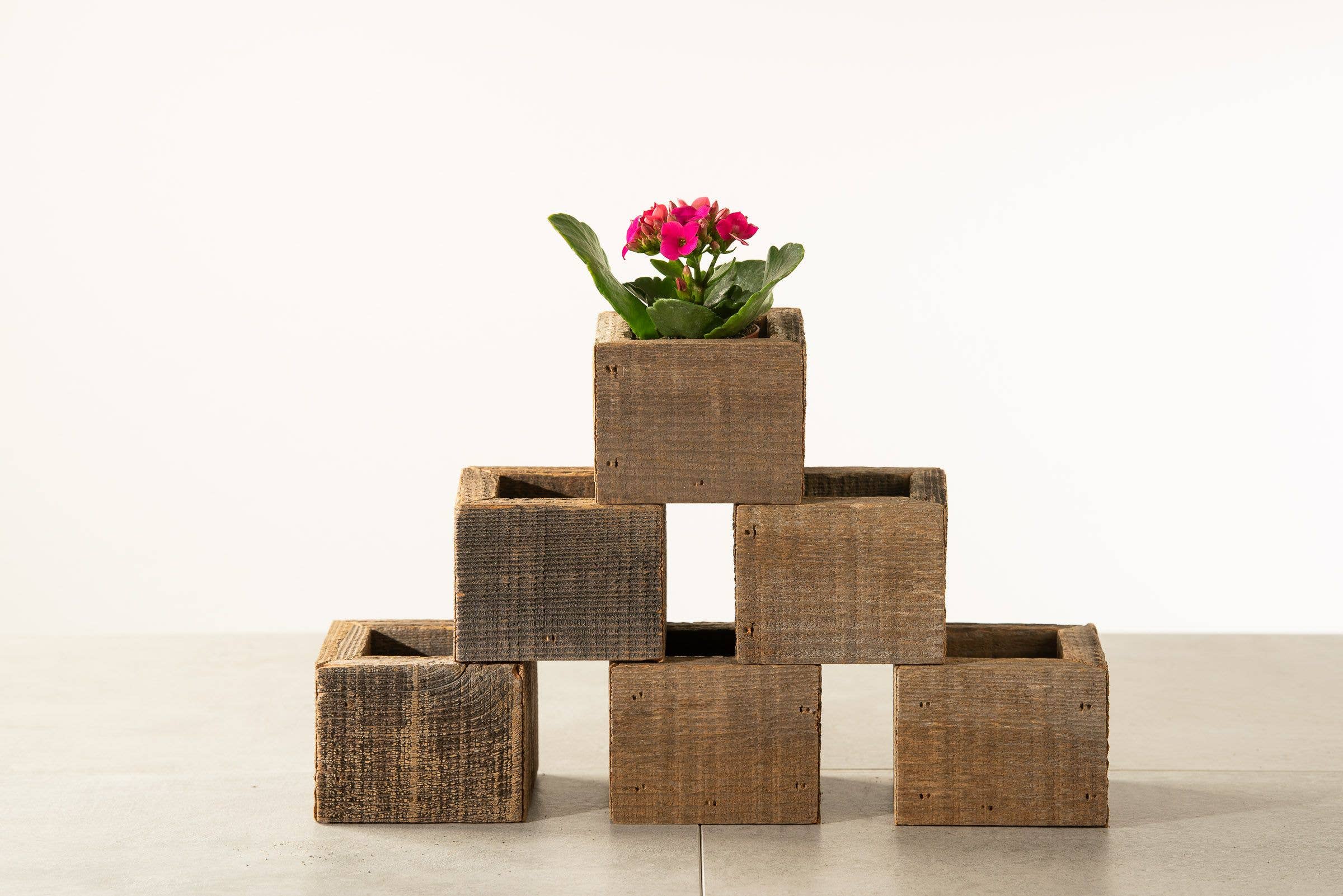 Love Reclaimed - Wholesale Planter Box - Reclaimed Wood Mini Square Planters / Favor Boxes4
