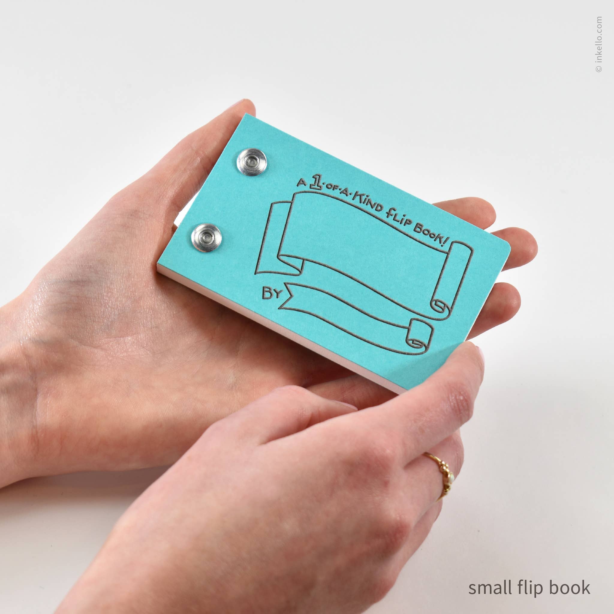 Inkello Letterpress - Wholesale Sketchbook/Sketchpad - Draw-Your-Own Flip Book + Pencil (#316)11