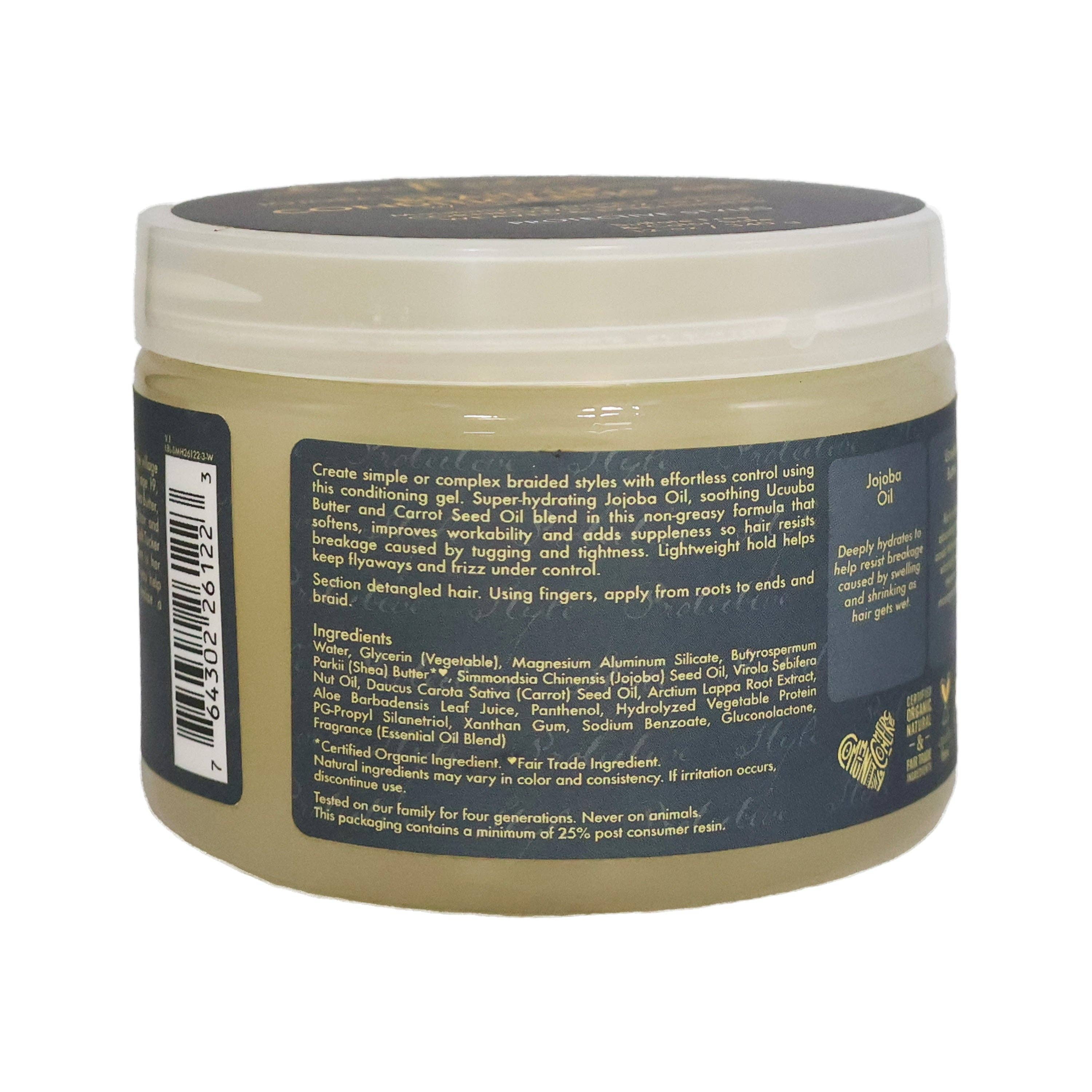 KT Supply - Wholesale Hair Styling Gel/Mousse - Shea Moisture Jojoba Oil Braid Up Hair Conditioning Gel,12oz1