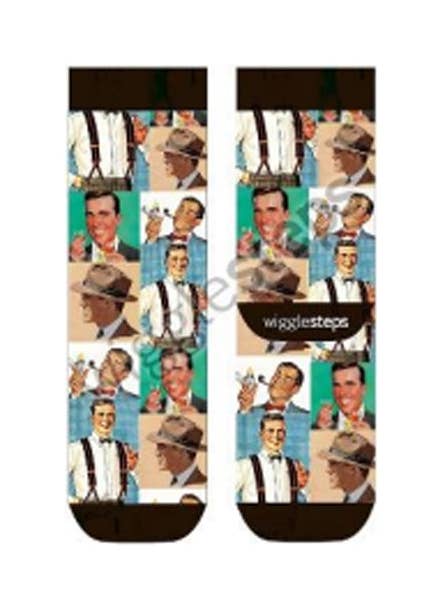 Brown Retro Socks for wholesale by Urbiana