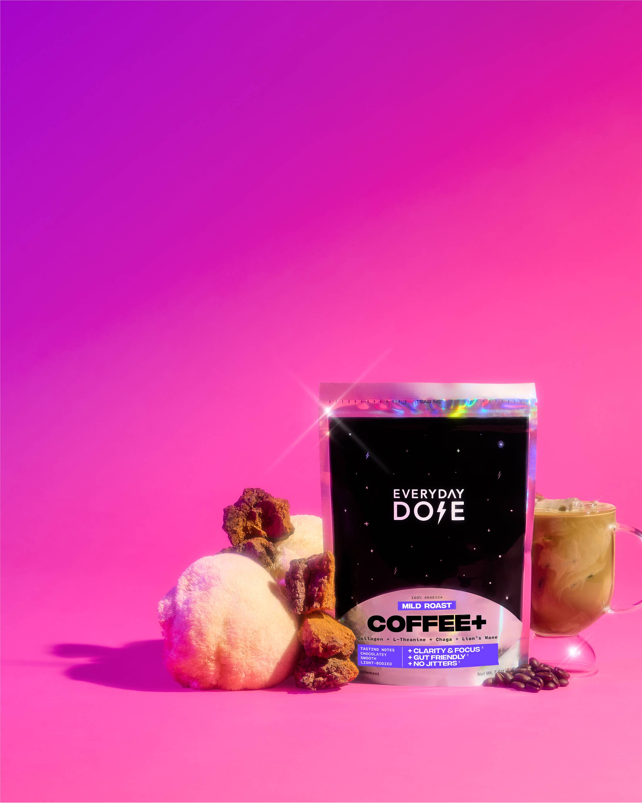 Everyday Dose - Wholesale Ground Coffee - Everyday Dose Mushroom Coffee+ : Focus, Energy & Immunity2