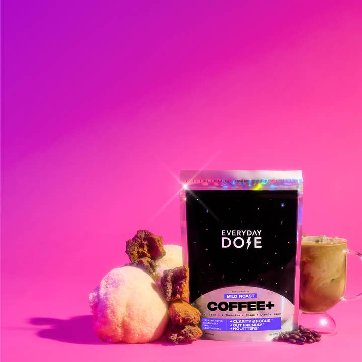 Everyday Dose - Wholesale Ground Coffee - Everyday Dose 90 Servings Mushroom Coffee+4