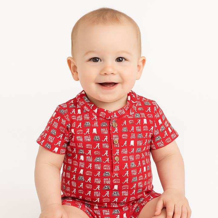 The Unisex Twill Button-Up Onesie | Alabama for wholesale by Stewart Simmons