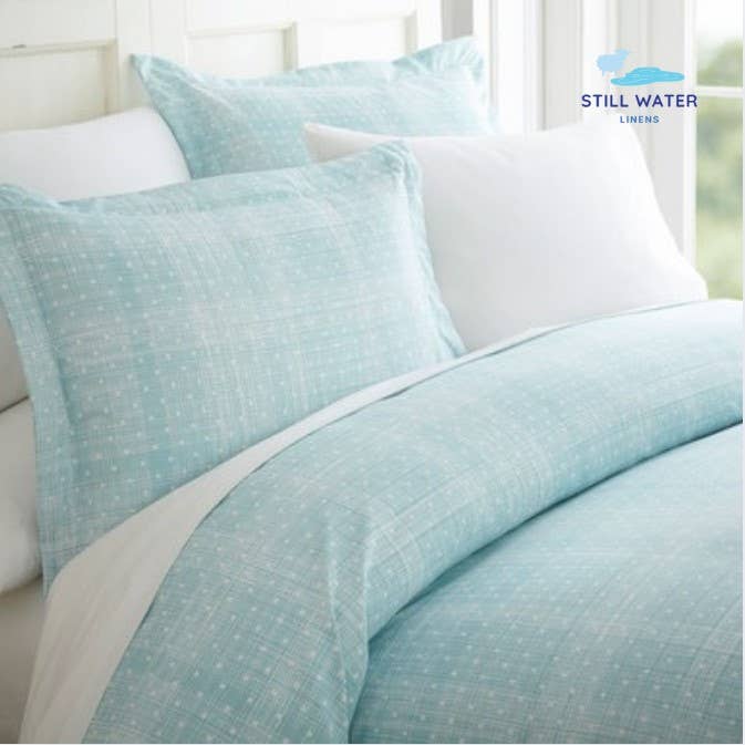 Still Water Linens - Wholesale Bedding Set - Polkadot Patterned 3-Piece Duvet Cover Set
3