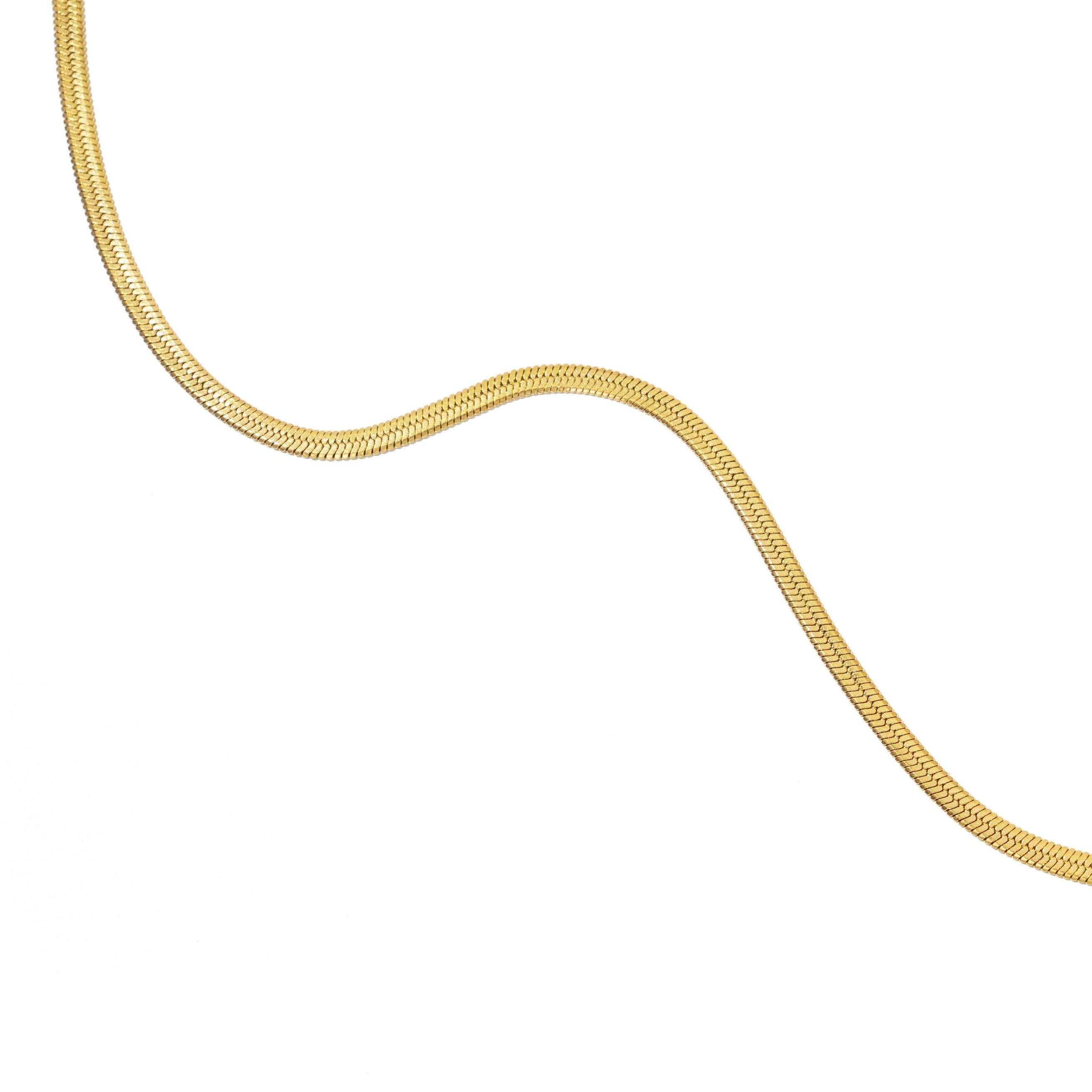 Brenda Grands Jewelry - Wholesale Face/Body Chain - 18K Gold Herringbone Belly Chain4