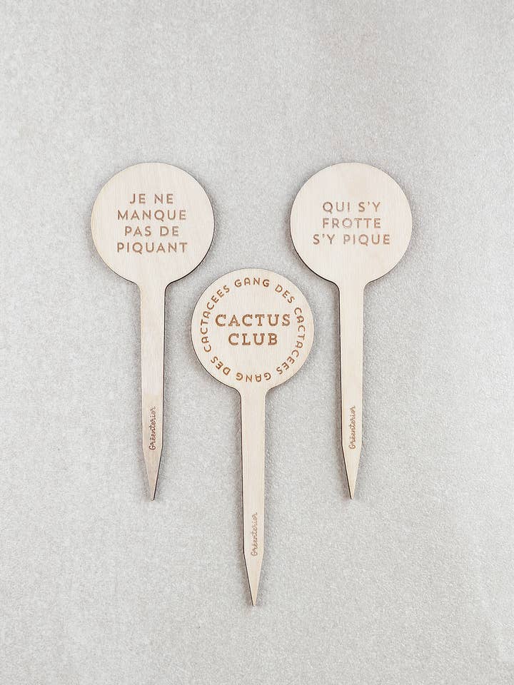 Kaktus Club Växt Marker - Trä för wholesale av Greenterior