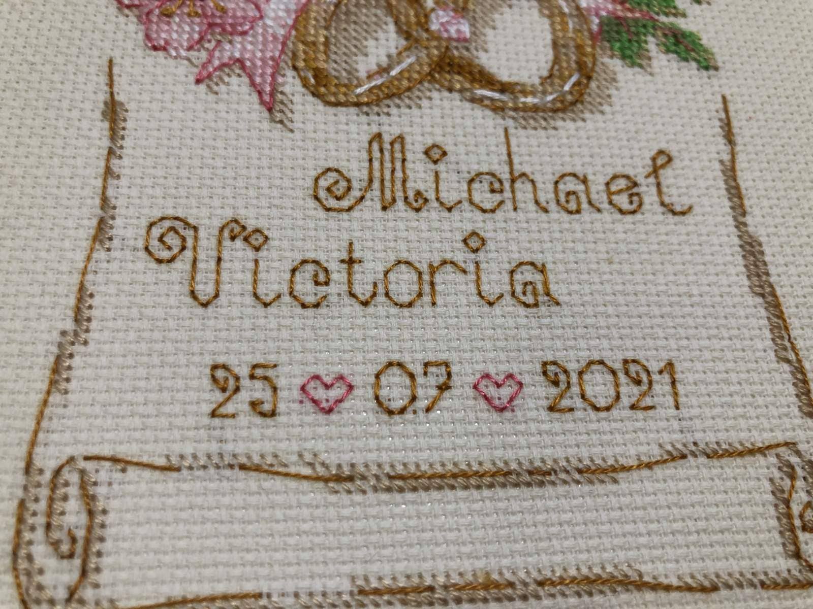 RIOLIS - Vendita all'ingrosso Attrezzatura per ricamo/punto croce - Kit Punto Croce di Riolis 1926 Fedi Nuziali4