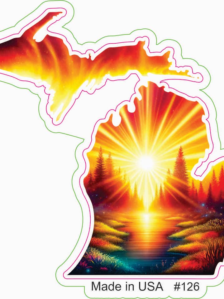 Radiant Dawn Michigan klistermærke for engroshandel hos Big monkey