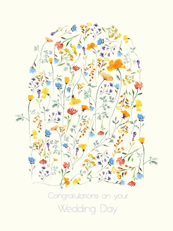 Grattis på bröllopsdagen - Hälsningskort för wholesale av Maria Zvaric Illustration