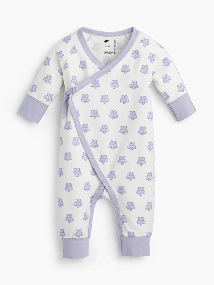 Monica + Andy - Wholesale Jumpsuit - Baby - Kimono Tie One-Piece_Sweet Violets0