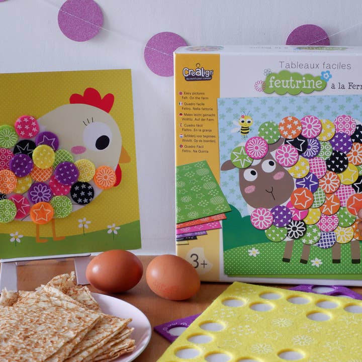 Créa Lign' - Wholesale DIY Craft Kit - Kids - Felt “On the Farm”4