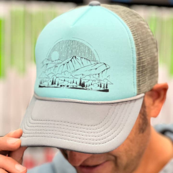 Quandary Trucker Hat - Maroon / Purple for wholesale by Ohana