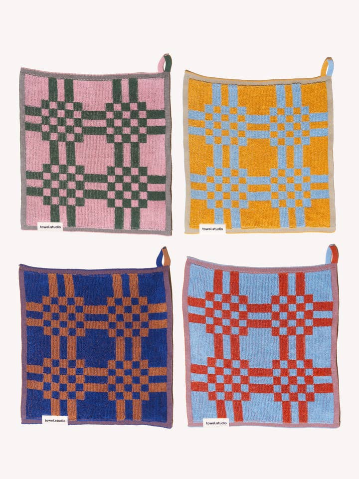 Weef Washandjes 4-delige Set | Alle 4 Kleuren voor wholesale door towel.studio