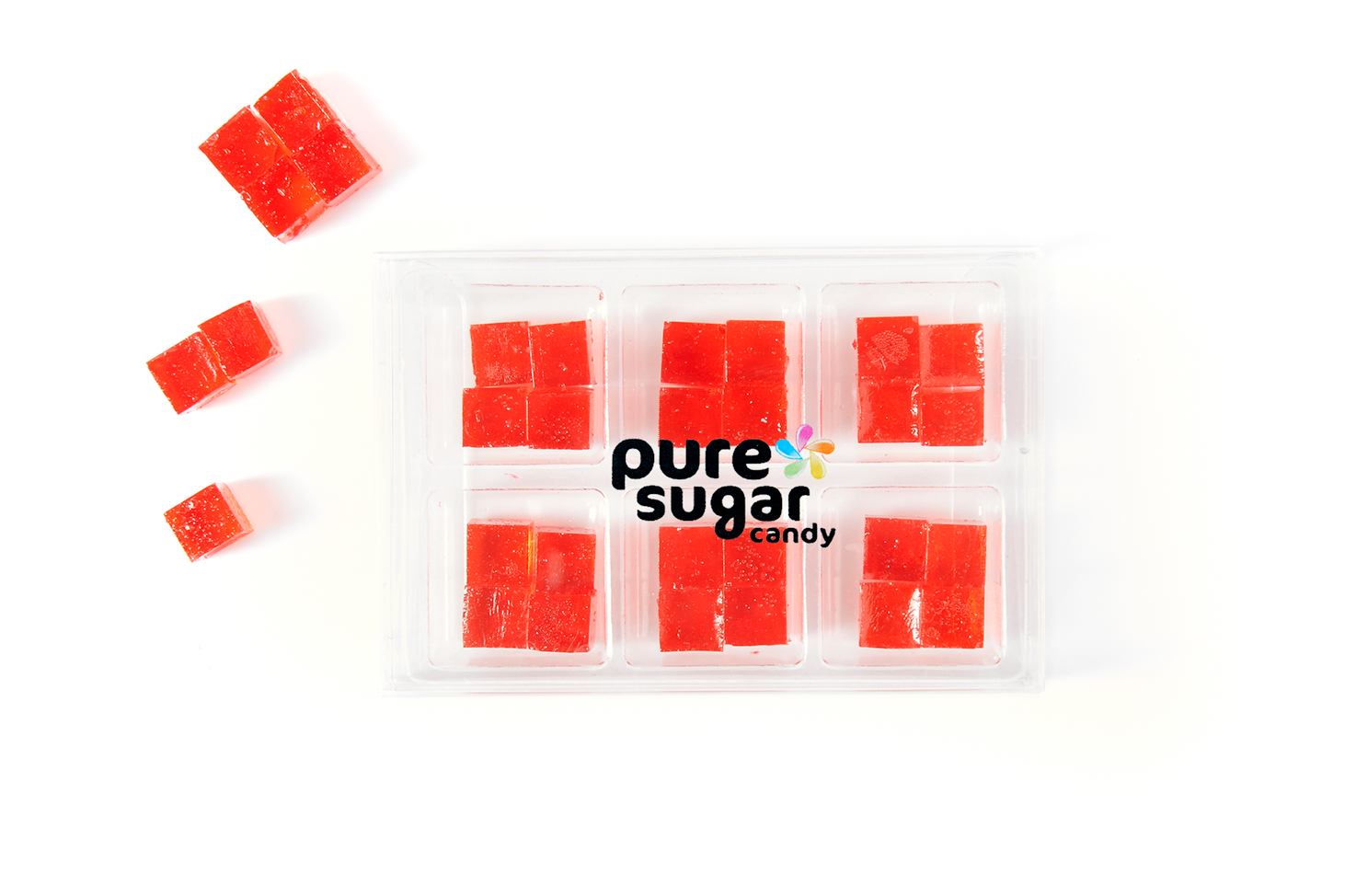 Pure Sugar Candy - Wholesale Hard Candy - Red Hot Cinnamon - Hard Candy Cubes1
