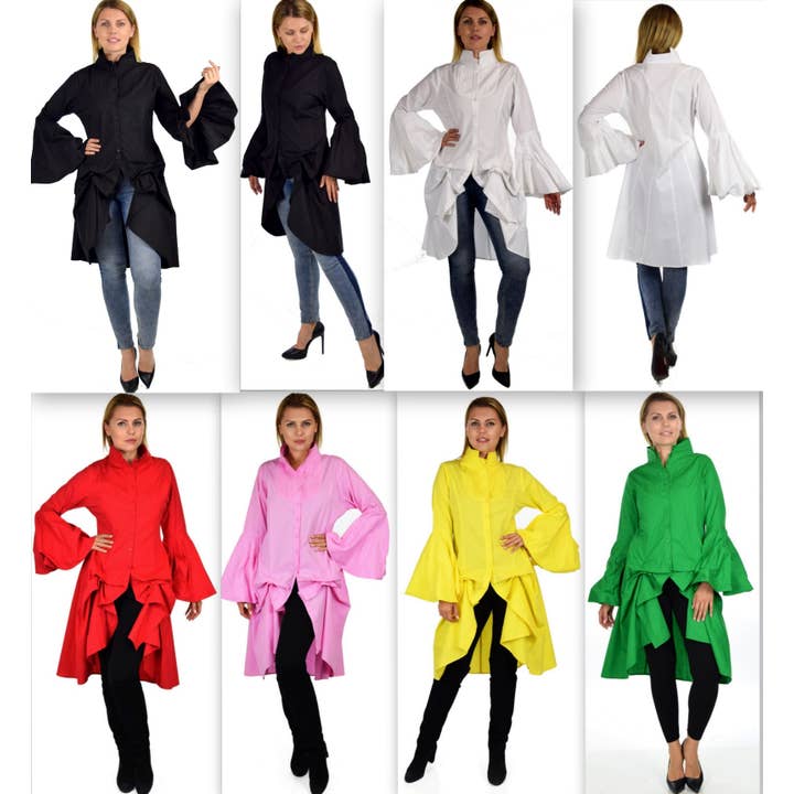 5051 Eco Cotton Artsy contemporary Shirt for wholesale by LINEN AND GAUZE