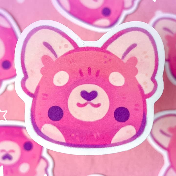 Cute Red Panda 2" Sticker for wholesale by Rowan Kingsbury
