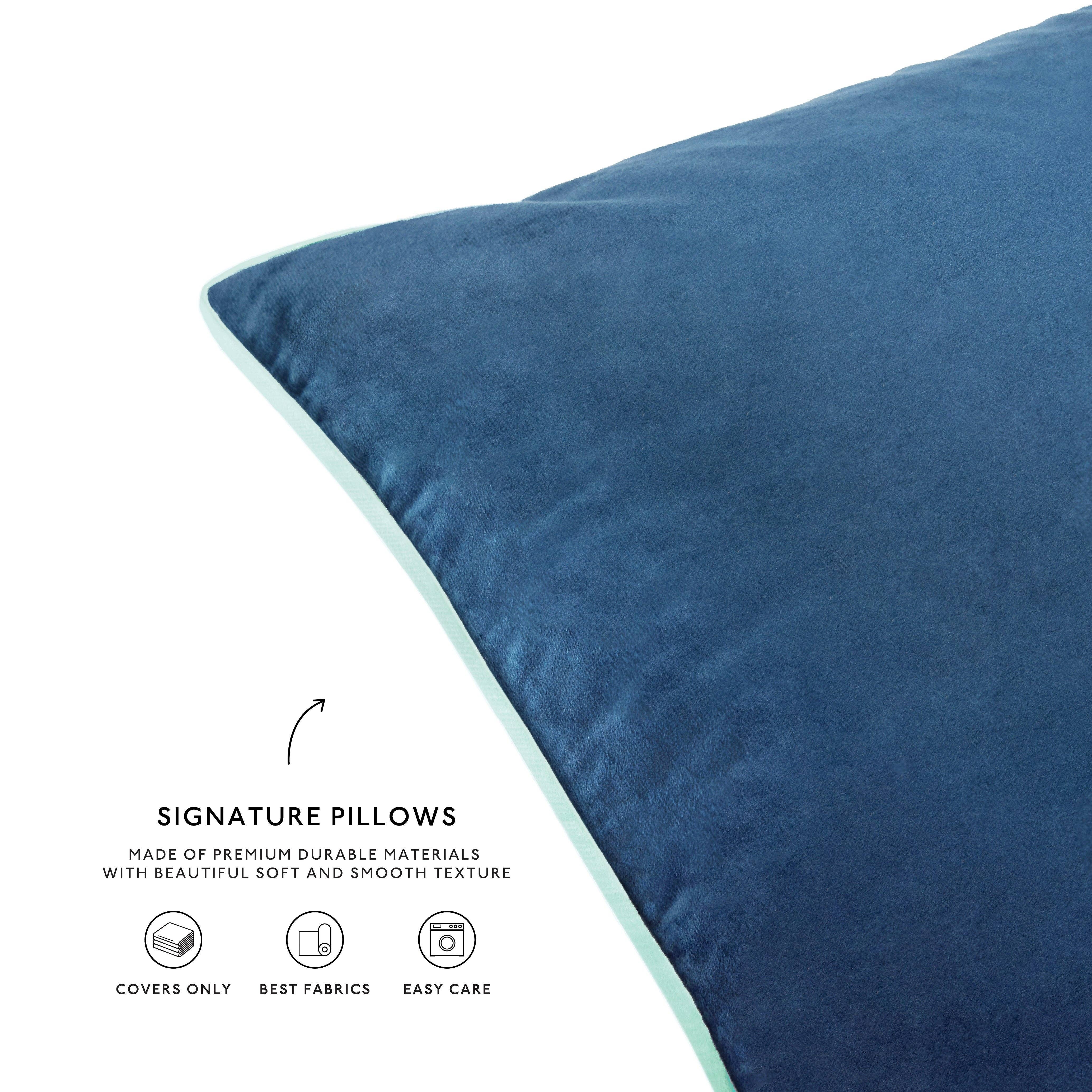 Monday Moose - Wholesale Throw/Decorative Pillow - Monteverde Pillow Covers (4-Pack) - Green/Blue7