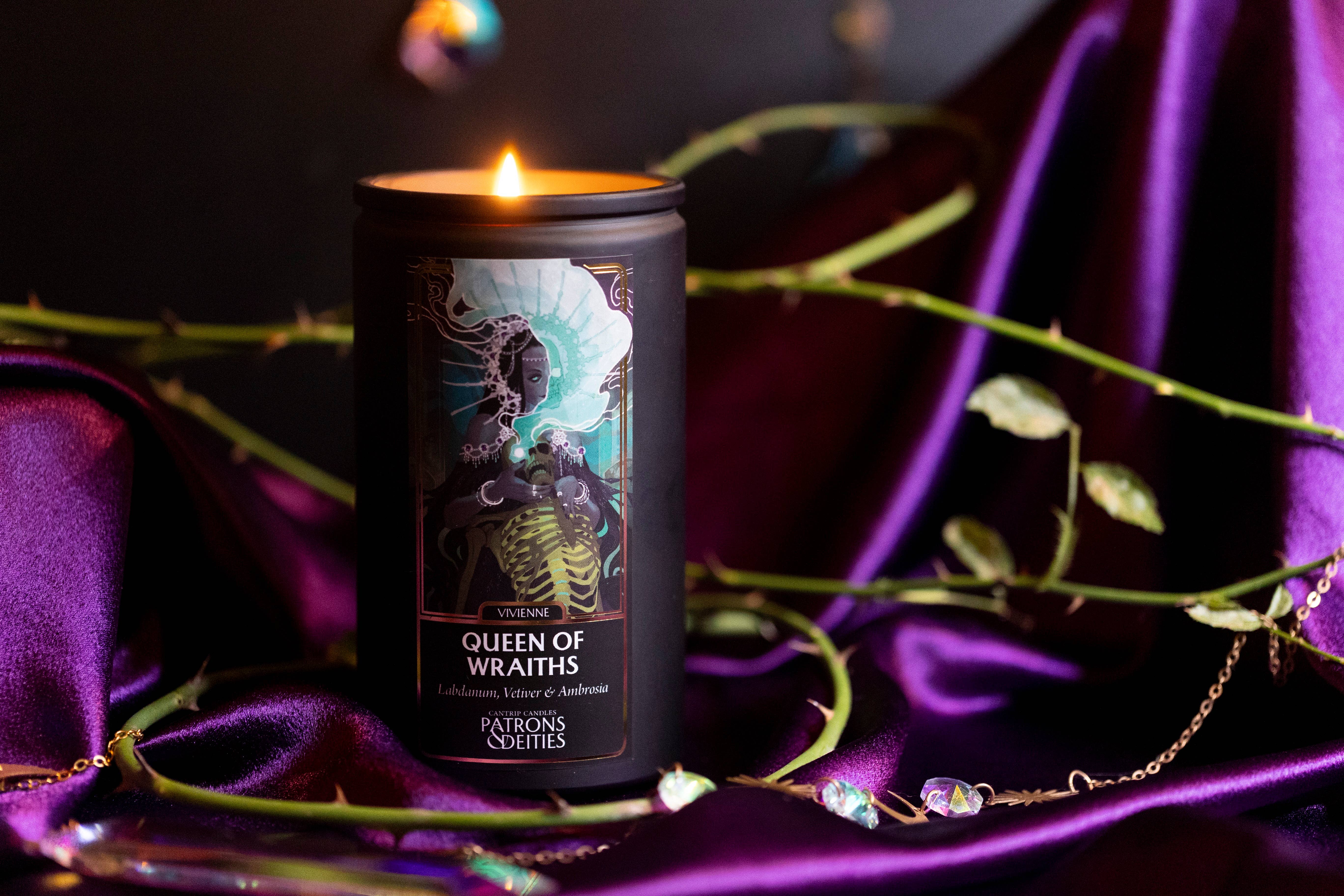 Cantrip Candles - Wholesale Jar/Filled Candle - Vivienne, Queen of Wraiths 16oz Candle2