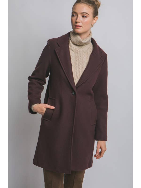 Lemon Tree - Wholesale Coat - Women's - Notched Lapel Long Sleeve Coat21