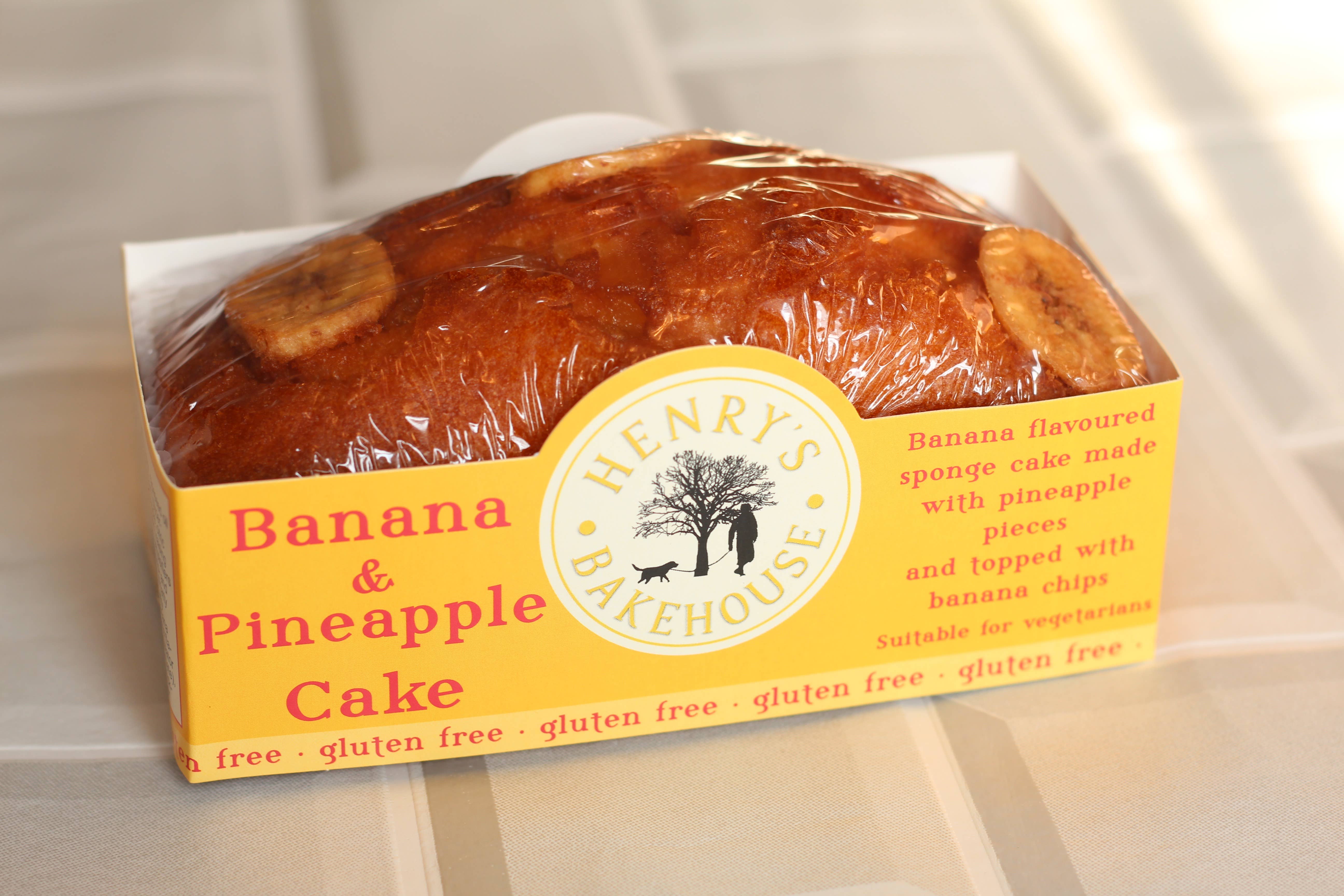 Henry's Bakehouse – wholesale Cake – Gluten Free Banana & Pineapple Cake1