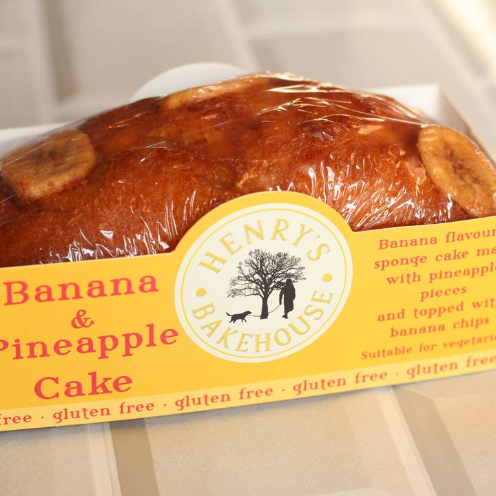 Henry's Bakehouse – wholesale Cake – Gluten Free Banana & Pineapple Cake1
