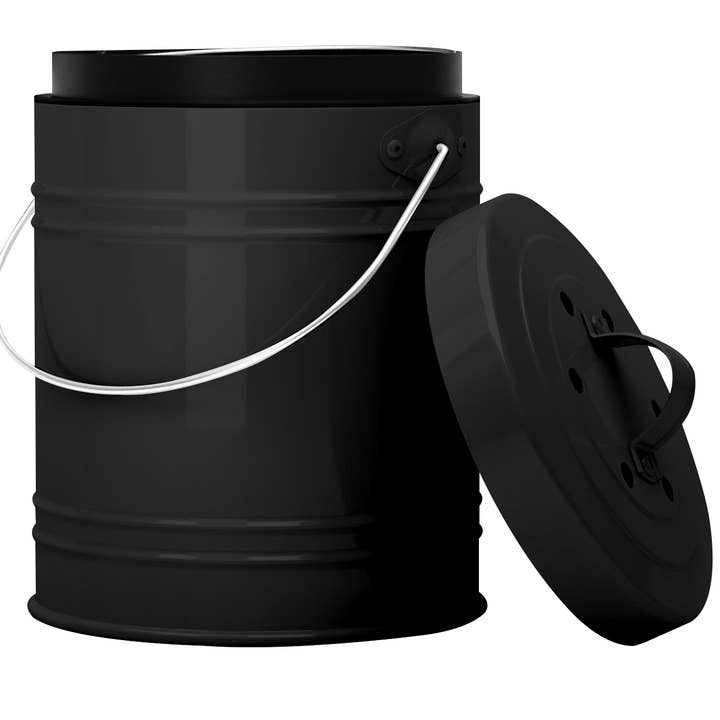 Cooler Kitchen - Wholesale Kitchen Tool/Gadget - Cooler Kitchen 3-Liter Kitchen Compost Bin w/ EZ-No Lock Lid2