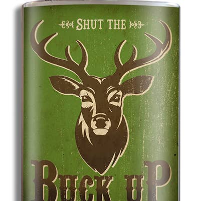 Flask - Buck Up! for wholesale by Lucky Jack