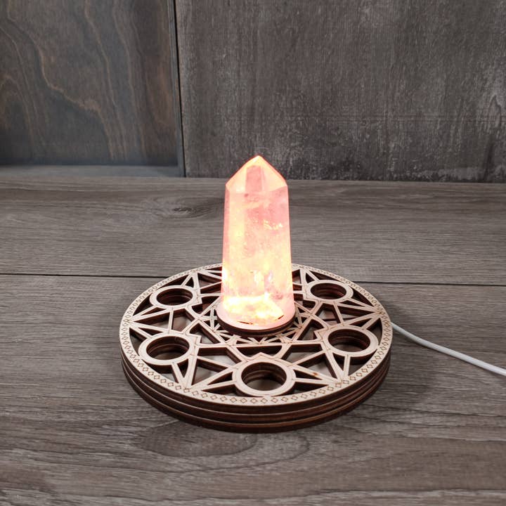 Keystone Crystals - Wholesale Spiritual stone/crystal - LED Crystal Display Light Stand – Wholesale for Retailers 5