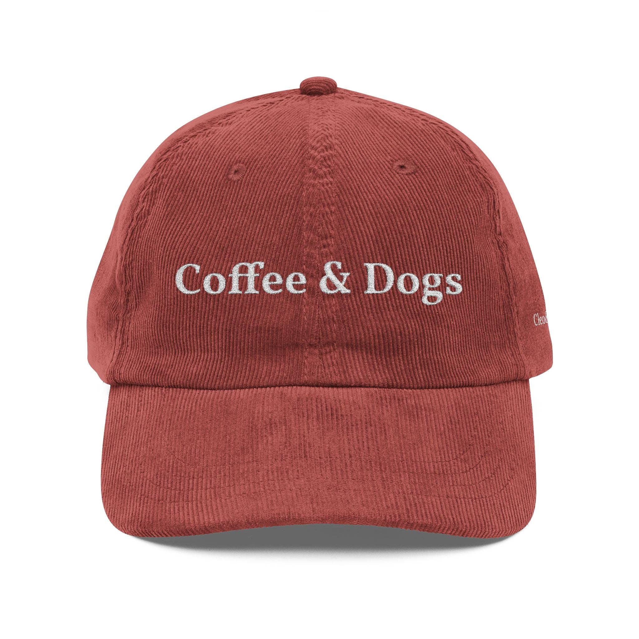 Cleo&Hooman - Wholesale Baseball Cap - Unisex - Coffee & Dogs Corduroy Cap (Limited Edition)8
