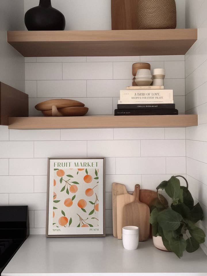 PEACH, canvas wall art print for wholesale by Oleka Canvas