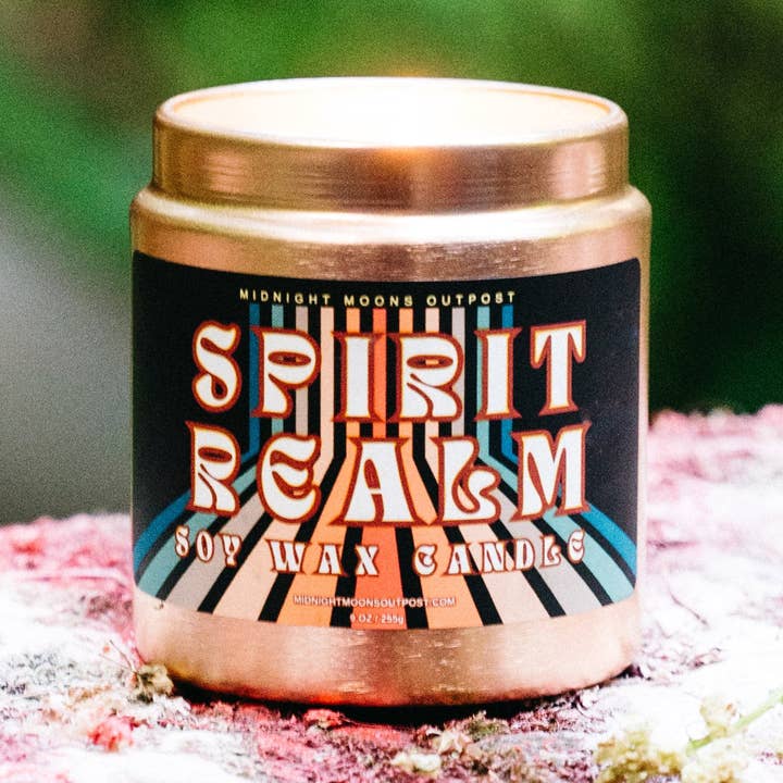 Spirit Realm Soy Candle for wholesale by Midnight Moons Outpost LLC