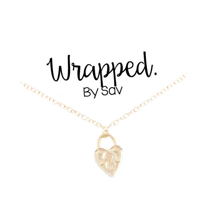 Love Lock Necklace for wholesale by Wrapped. By Sav