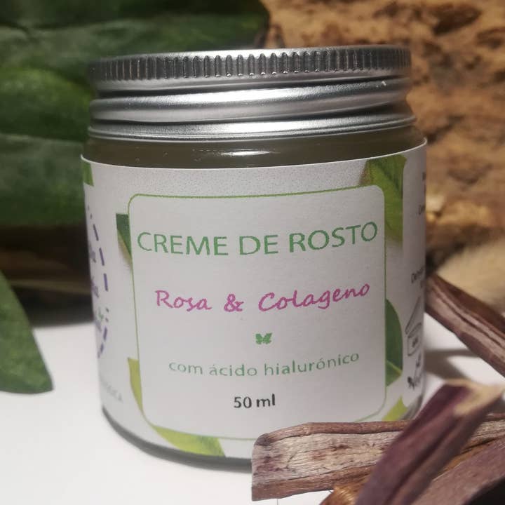 Rosa Damascena Anti-Falten-Creme und pflanzliches Kollagen für den Großhandel von Da Minha Casinha