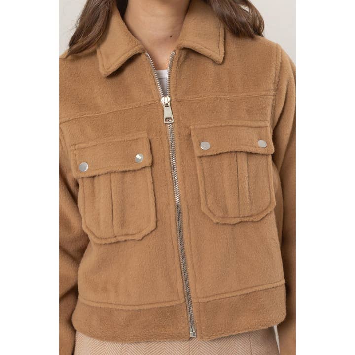 HYFVE - Wholesale Jacket - Women's - Wool-Like Brushed Short Jacket15