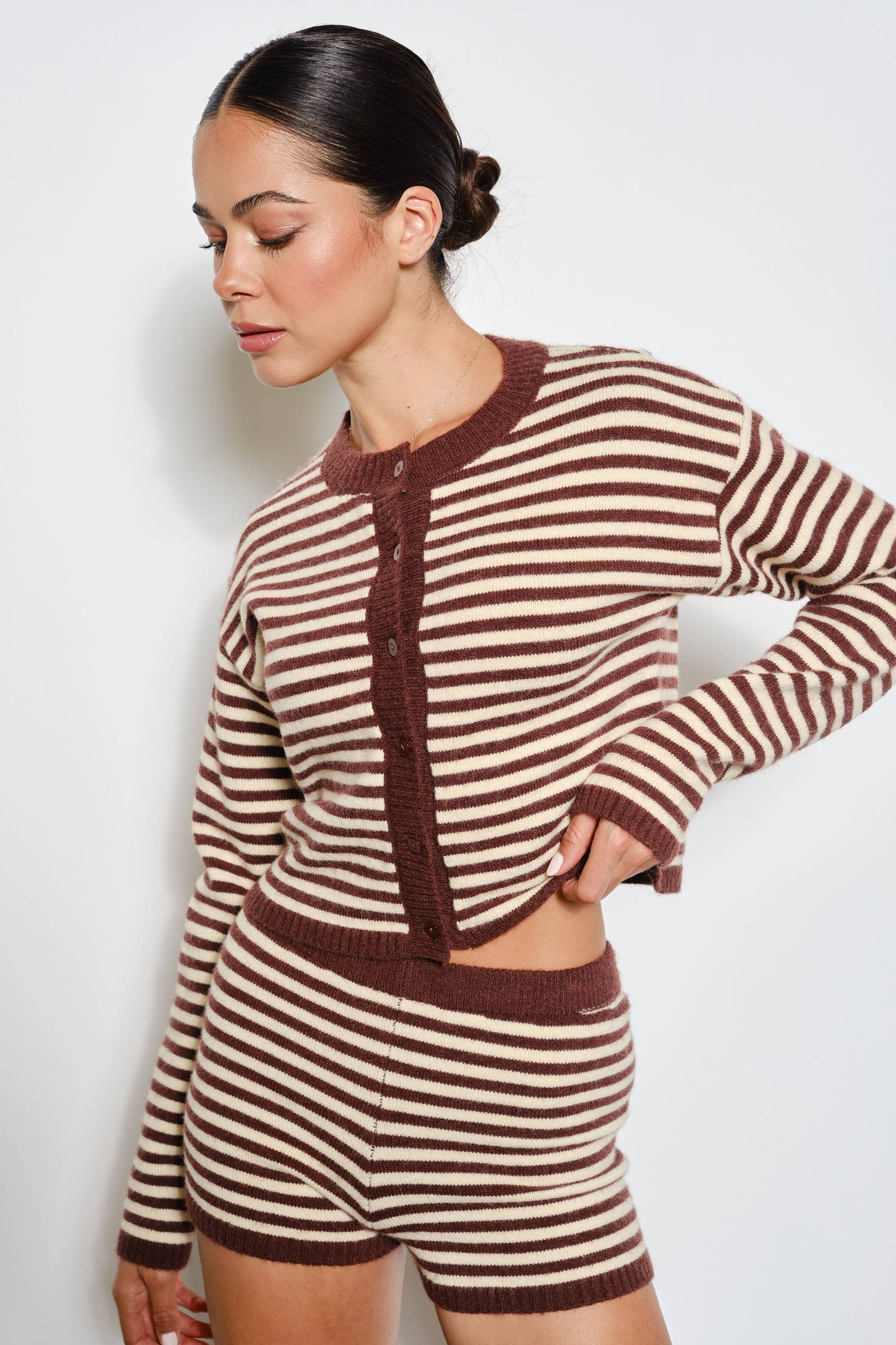 Pretty Garbage - Wholesale Cardigan - Women's - CAREY BUTTON UP CARDIGAN5