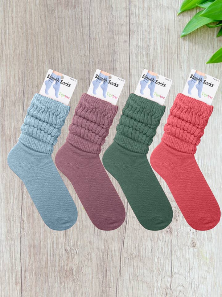 Isadora, Tipi toe, & James Fiallo - Wholesale Socks - Women's - Women's 1 Pack Tipi Toe Slouch Colored Crew Boot Sock8
