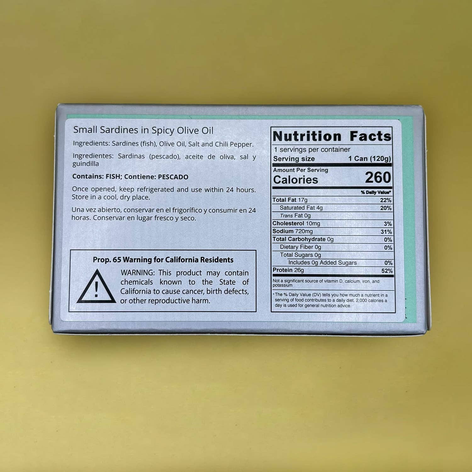 Lata – wholesale Konserverad fisk – Real Conservera Española Små Sardiner i Kryddig Olivolja - Selección 19202