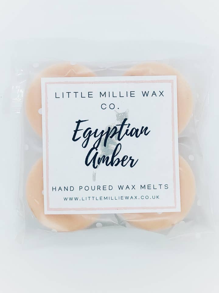 Egyptian Amber Wax Melts (4 per pack) for wholesale by Little Millie Wax Co.