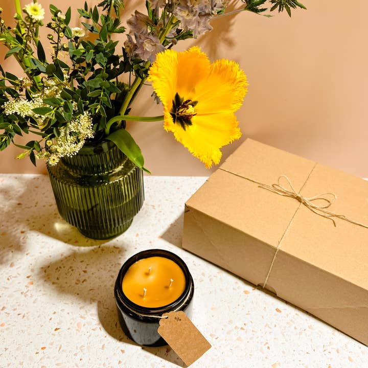 The Craft Connoisseurs - Wholesale DIY Craft Kit - Beeswax Candle Making - 3 Wick Candle Kit3